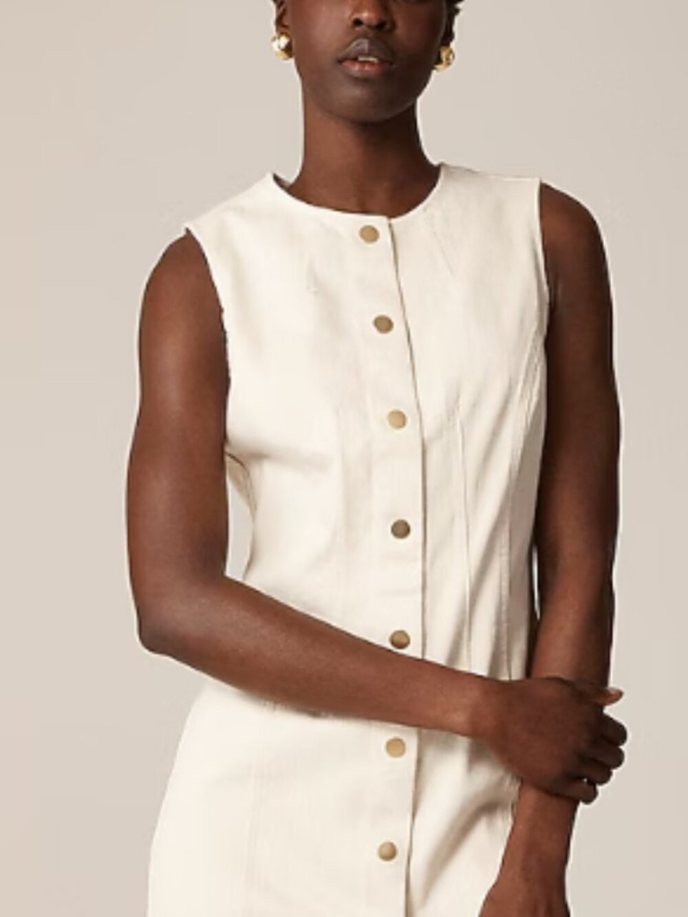 J.Crew Denim Dress in Ecru Wash Size 16  - EUC     SOLD OUT on JCREW site
